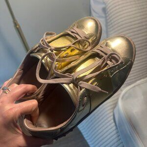 Barely Used Valentino Metallic Sneakers - Size 36